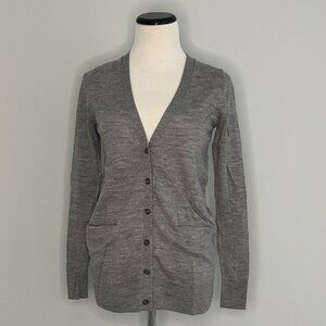 Banana Republic - Merino Wool Cardigan - Grey - XS